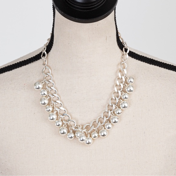 Bold choker necklace sterling silver chain link Charles Winston Collections - Picture 8 of 14